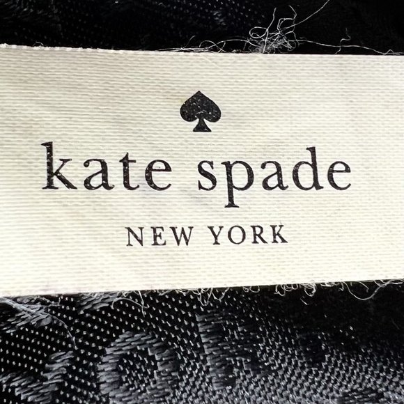 Kate Spade Houston Street  Taupe‎ Cream Two Tone Handbag Black / Silver Accent - Picture 13 of 14